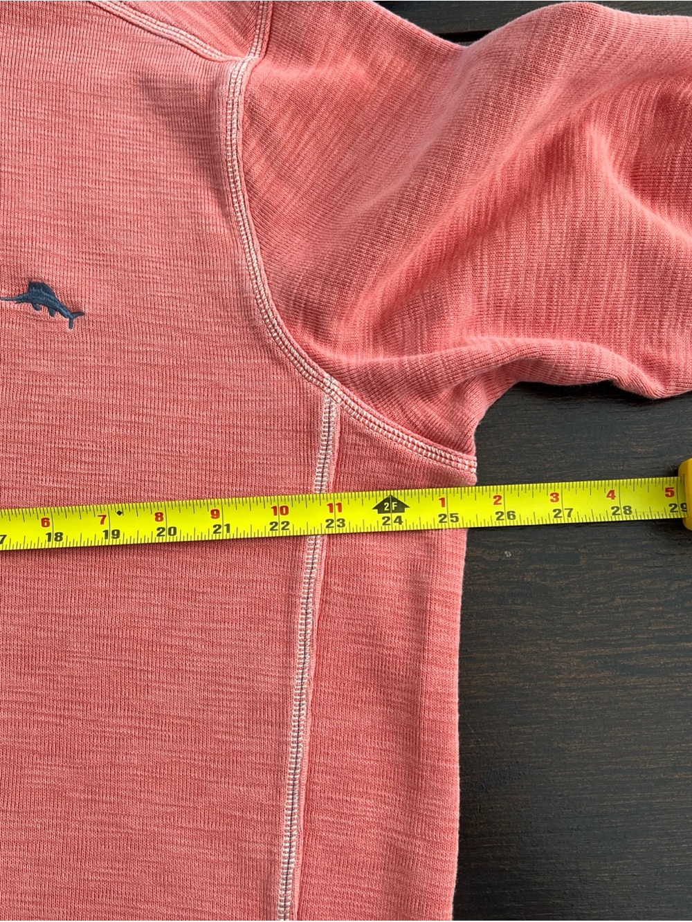 Tommy Bahama 100% Cotton Coral Zip-Up Pullover Sweater - Picture 8 of 13